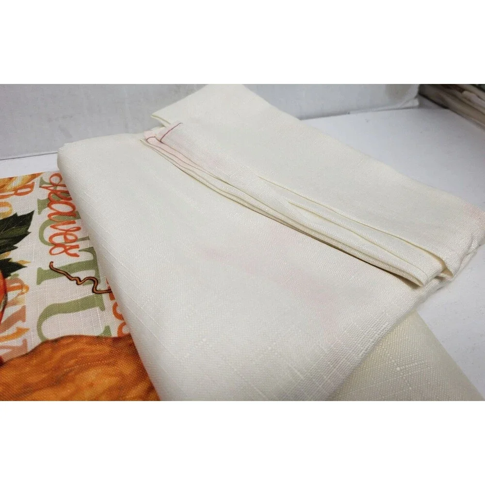Printed Linen Tablecloth 70